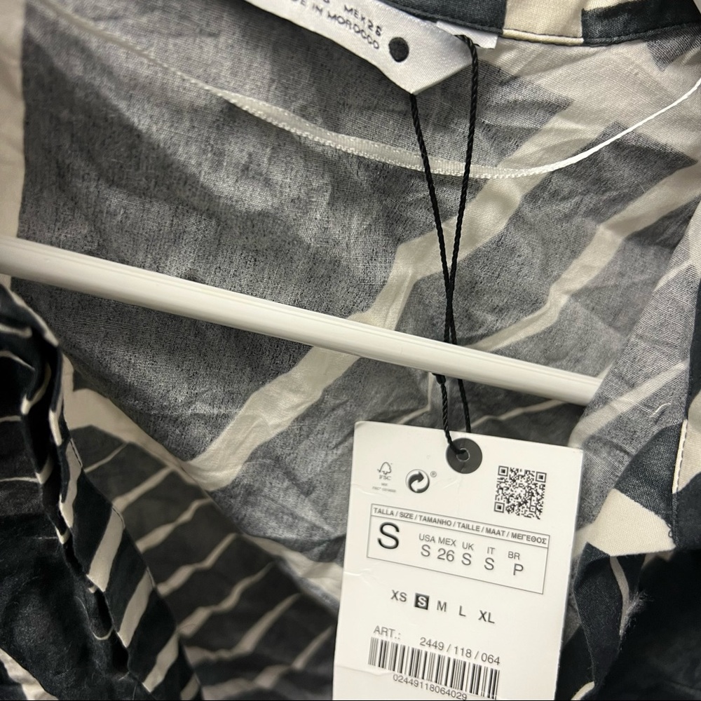Zara tropical top small Nwt - Picture 4 of 4